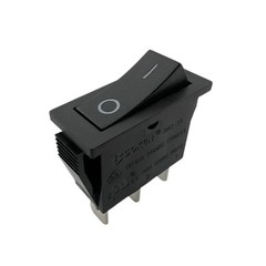 SOKEN RK1-15 Black Rocker Switch 2 Positions 3-Pins 16A 250VAC