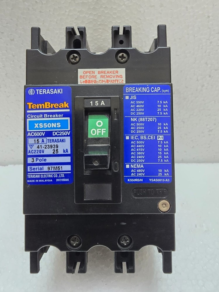 TERASAKI TEMBREAK CIRCUIT BREAKER XS5ONS