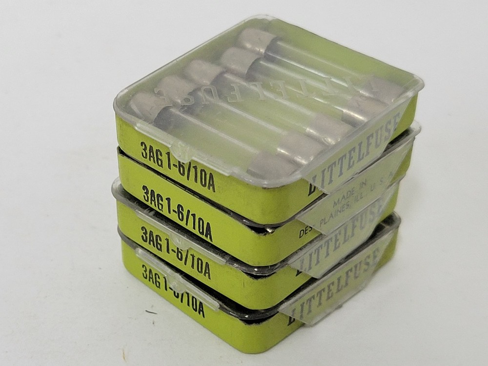 20X Littelfuse 3AG 1 6/10 fuses – 1.6 amp – Fast Blow – 4 boxes of 5