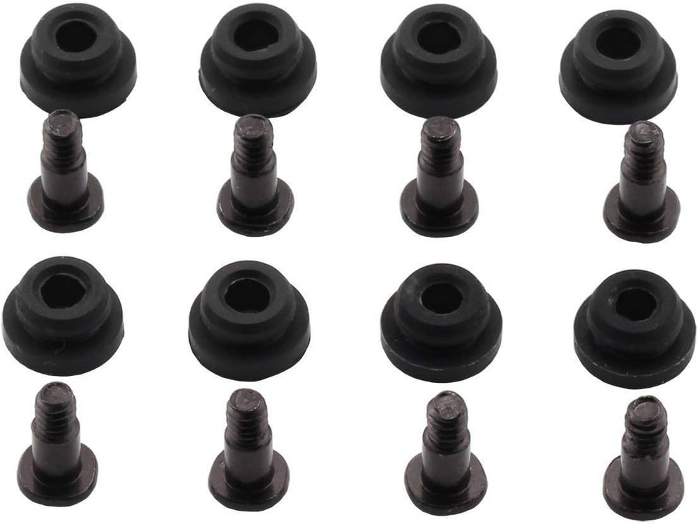 ZRM&E 8Pcs 10Mm Hard Disk Drive Screws and Shock Absorption Rubber Washer Kit PC