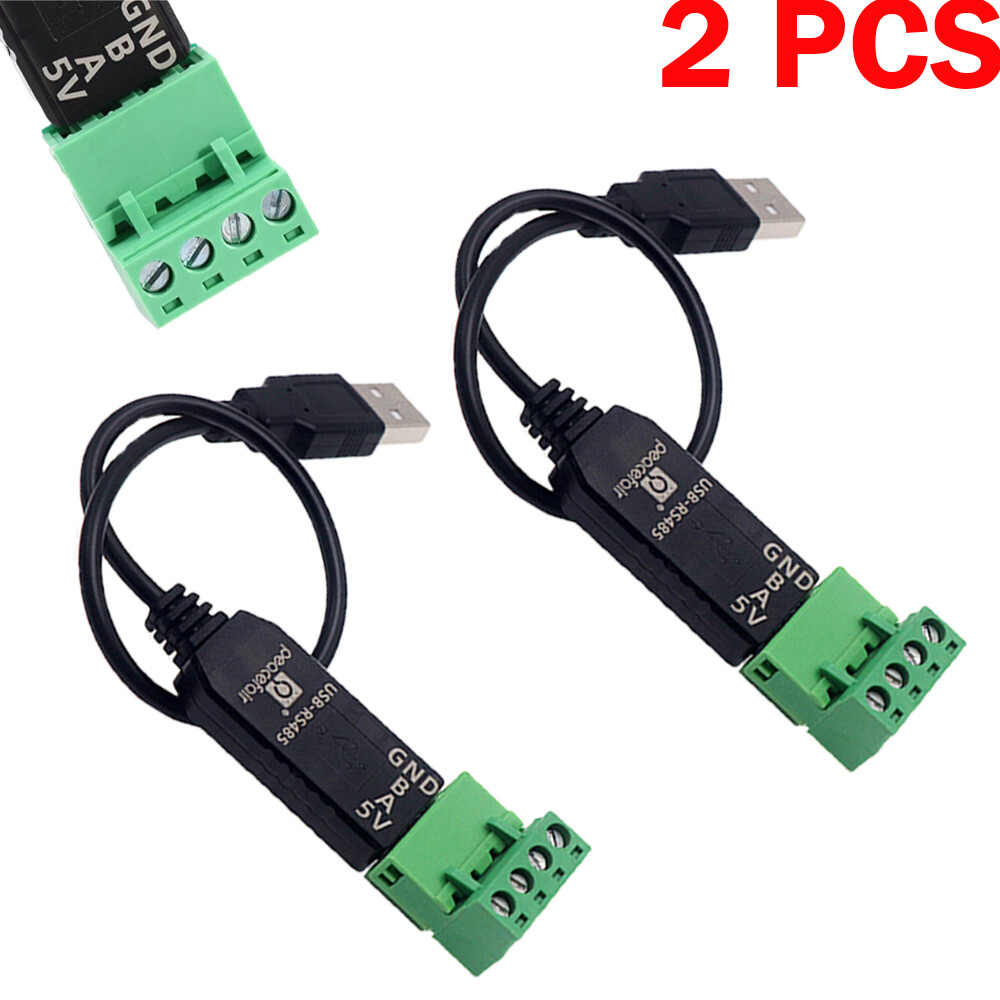 2X 30cm USB to RS485 RS-485 Serial Port Device Converter Adapter Extension Cable