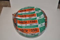 SOUTHWIRE 10-2 UF-B Underground Feeder Cable outdoor 250 FT COPPER CONDUCTORS