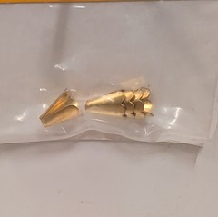 Jandorf 60355 Beaded Lamp Pull Chain Bells #6 Brass 5 Pack New