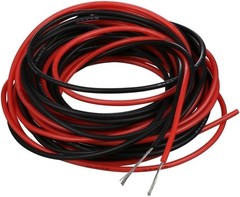 BNTECHGO 24 Gauge Silicone wire 10 ft red and 10 ft black Flexible 24 AWG
