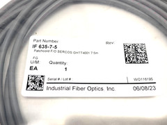 Industrial Fiber Optics IF 635-7-5 Patchcord F/O SERCOS GHTT4001 7.5m