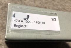 Arburg ALLROUNDER 470 A 1000 170/170 Manual