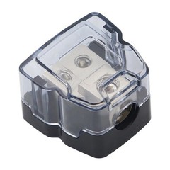 Car Audio Junction Box 4GA Input 8GA Output with Transparent Dust Cover