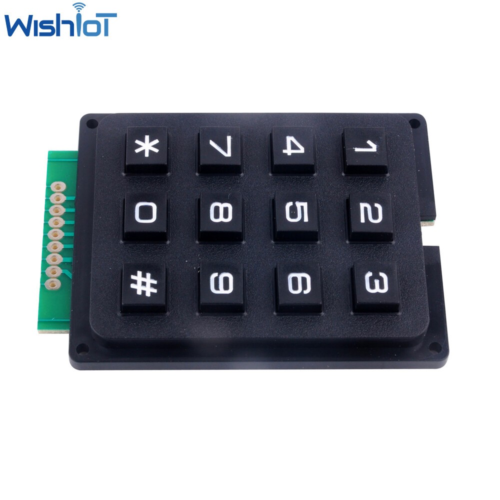 50X 12 Keys 4 X 3 Matrix Keyboard Keypad Module Plastic Keys Switch for Arduino