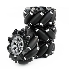Mecanum Wheel 65mm 80mm 97mm Omni Wheel with 6mm Hexagonal Metal Coupling Mot…