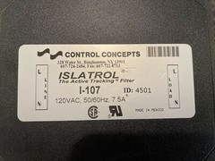 Control Concepts Islatrol I-107 Active Tracking Filter, 120VAC, 7.5A