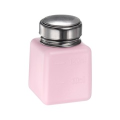 Solvent Alcohol Dispenser 120ml Push Down Liquid Dispenser Pump, Pink