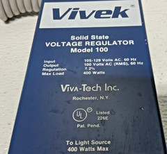 Vivek 100 Solid State Voltage Regulator 400Watts 60Hz 100AC B4B