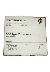 (500x) Wieland Size 22, Number 3 Slip On Wire Marker, .045″ to .065″ OD Z Type