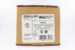 KILLARK VR342 30A GROUND STYLE 2 RECEPTACLE, 3-WIRE/4-POLE 250VDC/600VAC E/4/4X