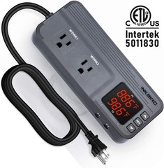 Temperature and Humidity Controller ITC-608T Pre-Wired Dual Gray