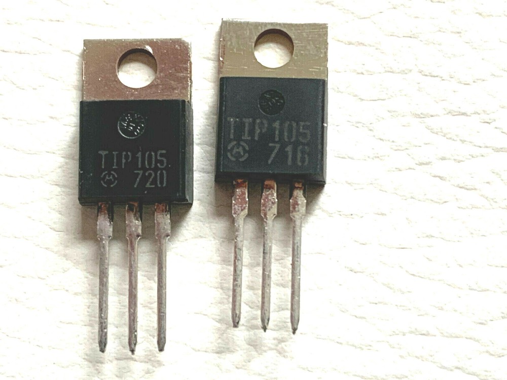 TIP105 PNP SILICON DARLINGTON 60V BY MOTOROLA | FREE US Shipping LOT OF2