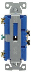 Arrow Hart 271V-BOX, 120 VAC, 15A Toggle, Ivory, Duplex Combination Switch, 1 pc