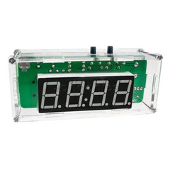 Electronic Clock Kit Set 51 Microcomputer LED Temperature / Time Display DS1302