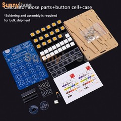 LED Digital Tube Display Calculator Electronic DIY Kit Soldering Practice Parts