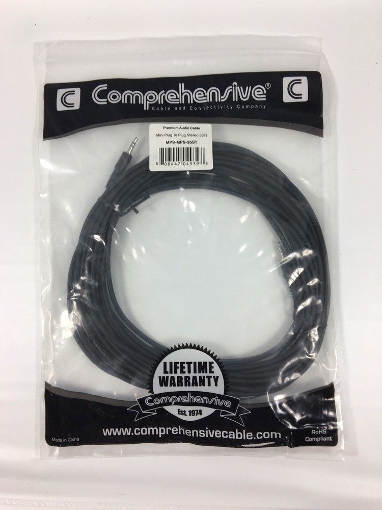 Comprehensive XLR Plug to Stereo Mini Plug 35 Foot Audio Cable MPS-MPS-35ST