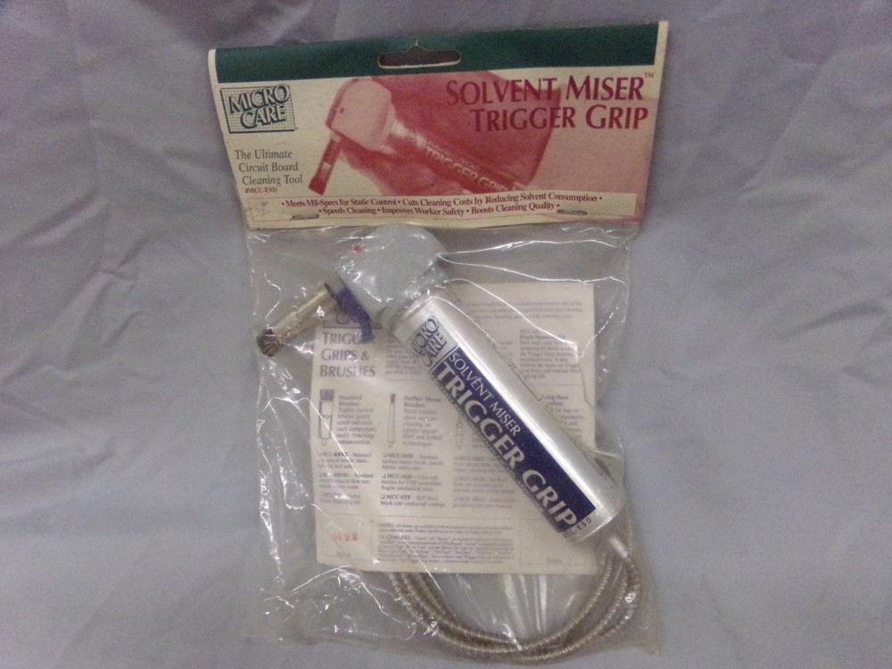 Micro Care Solvent Miser MCC-ESD Trigger Grip Circuit Board Cleaning Tool NEW