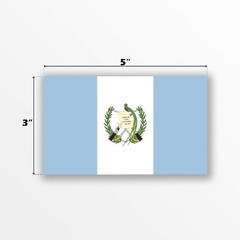2-Pack Vinyl Flag Decal Sticker, 5×3 Inches Premium Quality