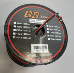 GS Power 18 Gauge Stranded Copper Clad Aluminum 200ft Red Black 10 ft or so used