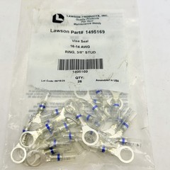 (Pack of 25) Lawson Visa Sea Wire Terminal 16-14 AWG Ring 3/8″ Stud 1495169