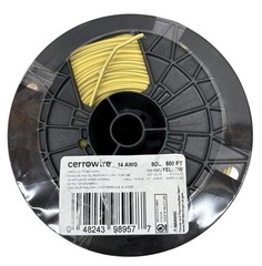 Cerrowire 500 ft. 14 Gauge AWG Yellow Solid Copper Electrical Wire THHN