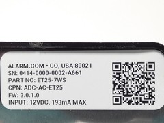 Alarm.Com ET25-7WS ADC-AC-ET25 Single-Gang Security Access Control Card Reade…