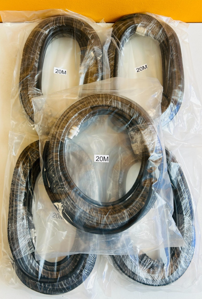 RF Industries (RFI) RF-RET-20M (Lot of 5) 1x8Pin (M-F) 20m, AISG RET Cable. New!