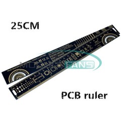 25cm Multifunctional PCB Ruler Measuring Tool Resistor Capacitor Chip IC 10 inch