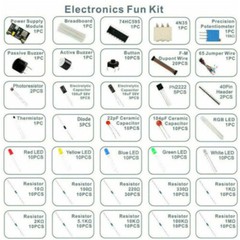 Electronic Component Starter Kit 830 Connect Points Breadboard Cable Resistor