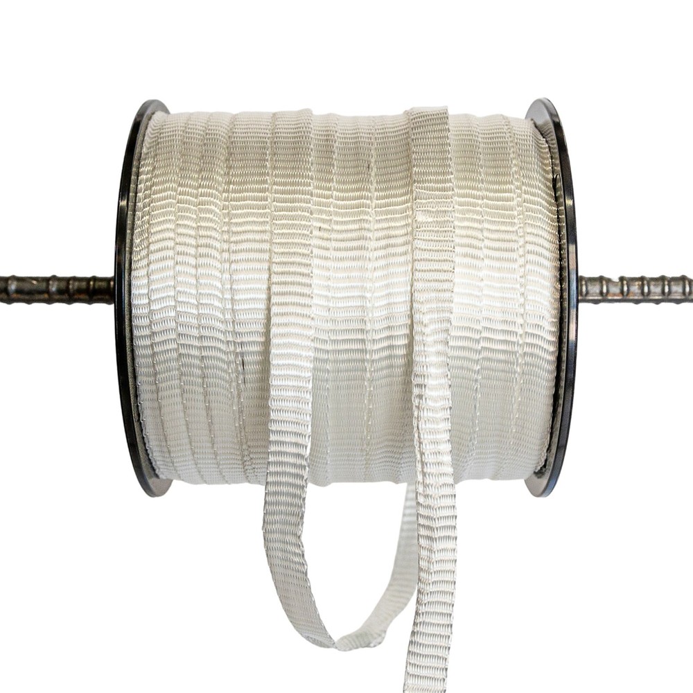 5/8″ x 500′ 1800# tensile polyester pull tape, mule tape, webbing, Made in USA