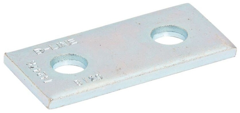 B-Line B129-ZN, 3.5″ x 1.62″, Steel, 2-Hole, Strut Flat Plate Fitting, 1pc