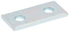 B-Line B129-ZN, 3.5″ x 1.62″, Steel, 2-Hole, Strut Flat Plate Fitting, 1pc