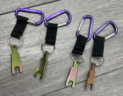 4pk Cableprep RG6 7/16 Wrench Tool on Carabiner Clip