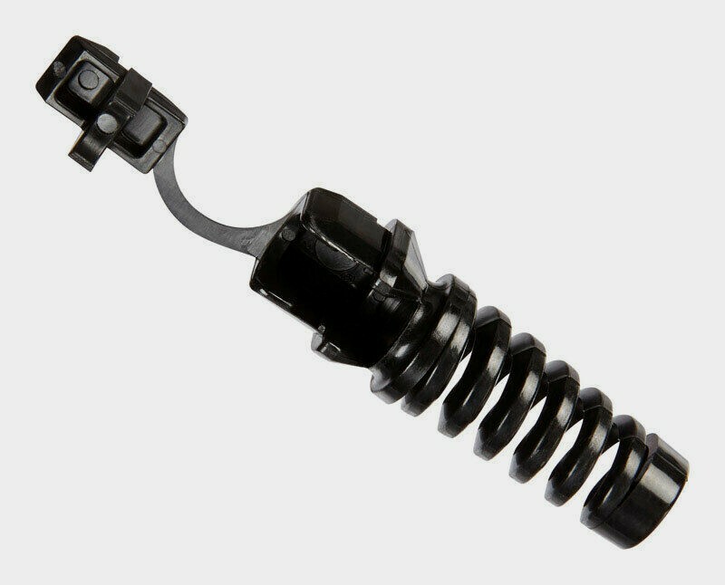 Jandorf CORD PROTECTOR Nylon Black 2pk Pigtail Round Cables Absorbs Forces 61420