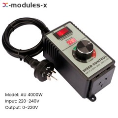 4000W Electronic Voltage Regulator Stepless AC Motor Speed Controller 110V/220V