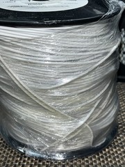 1,000 FT! BULK LOT- White Del City 16AWG Automotive/Marine Primary Lead Wire