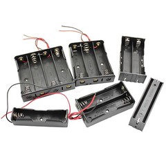 C/D/AA/AAA x 1-10 Battery Holder Box With Wire Case Connector Open or Enclosed