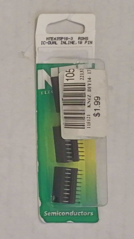 NTE Electronics NTE435P18-3 ROHS IC DUAL INLINE, 18 PN, Lot of 10 packs