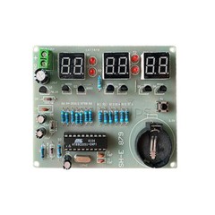 6 Digit AT89C2051 Electronic Clock Kit Digital LED Tube Clock Set DIY DC 5-12V