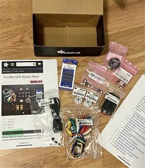 Adafruit BUNDLE FLORA GPS Starter #1090, NeoPixel Ring 24 x 5050 RGB LED #1586 +