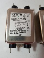 Corcom Line Filter, 3VSK1 (Lot of 2)