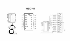 KR514ID2 / MSD101 ex-USSR 7-segment LED/FVD Display Controller QTY=12 pcs