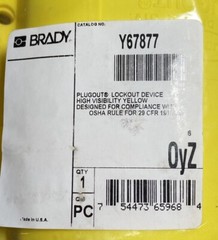 Qty 2 – Hubbell / Brady HLD2 Plug Lockout Device, Large 4-1/2″ Max Plug Diameter