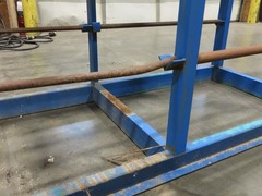 Industrial Custom Wire Spool Organizer Rack Cable Management 36 Rod 113x32x90″