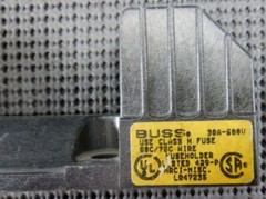Cooper Bussmann H60030-1C 30A 600V 1P Class H Fuseblock