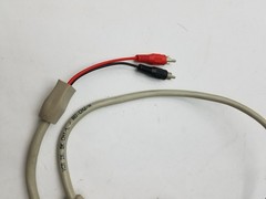 VCR BK CH1/L RD: CH2/R, 2 Sided Black and Red Battery Pin Cable